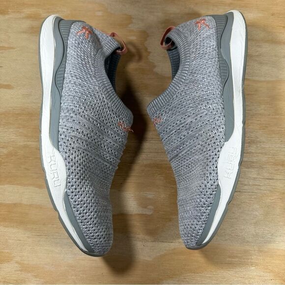 Kuru Gray Knit Slip-On Sneakers Women’s Size 10.5 - Picture 3 of 8